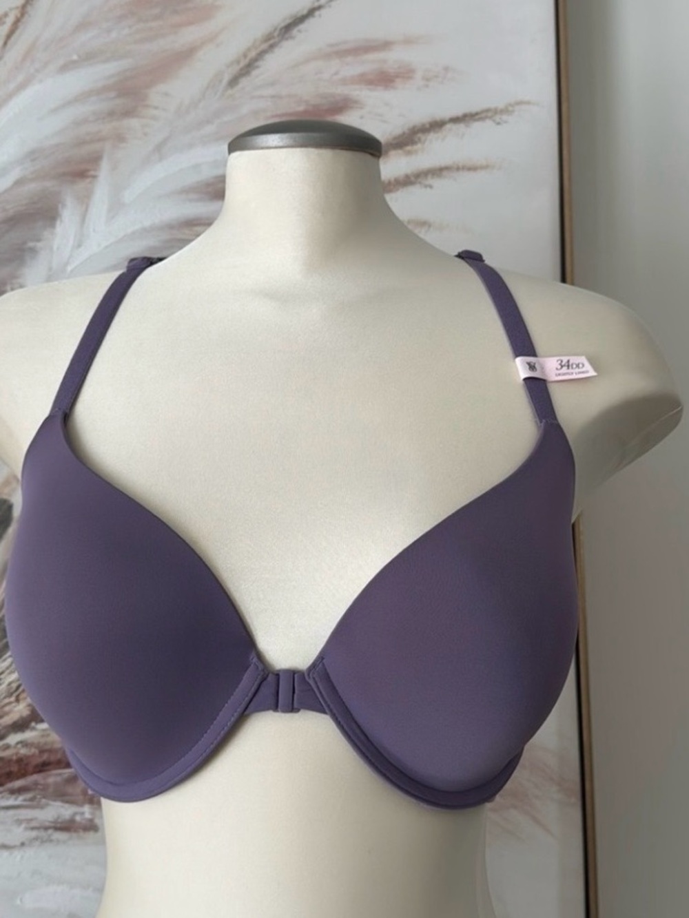 BNWT - Victoria's Secret Purple 34DD Front-close Racerback Lace Bra